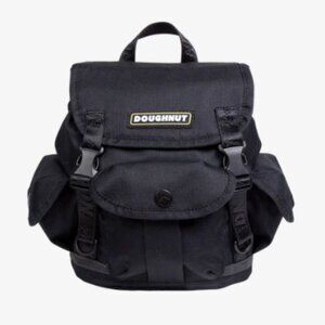 Doughnut Black Lighthouse Backpack - Small w/ Travel Pillow, BNWTs! 🦄